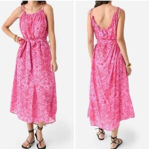 NWT CHUFY Rain Maxi Dress In Stencil Fuchsia